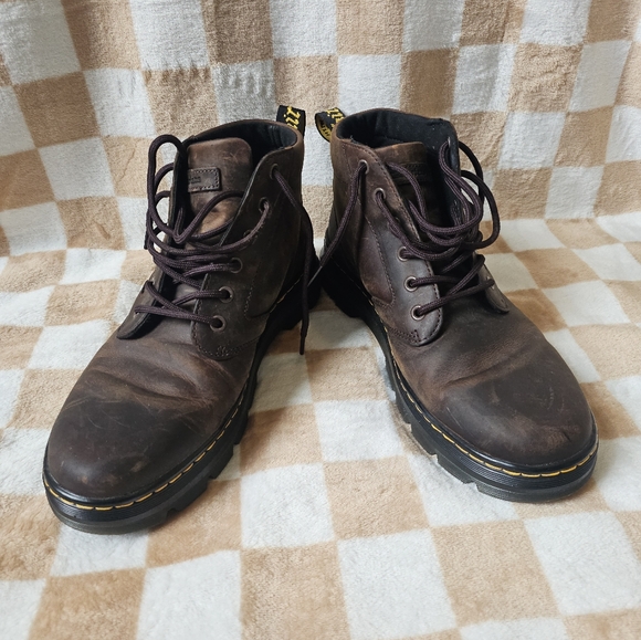 Dr. Martens Other - Dr. Martens Brown Leather Ankle Boots with Sturdy Sole
